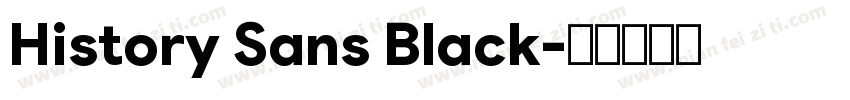 History Sans Black字体转换